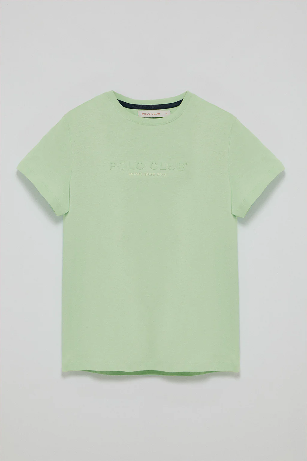 Camiseta básica color menta con logo engomado Polo Club - Image 5