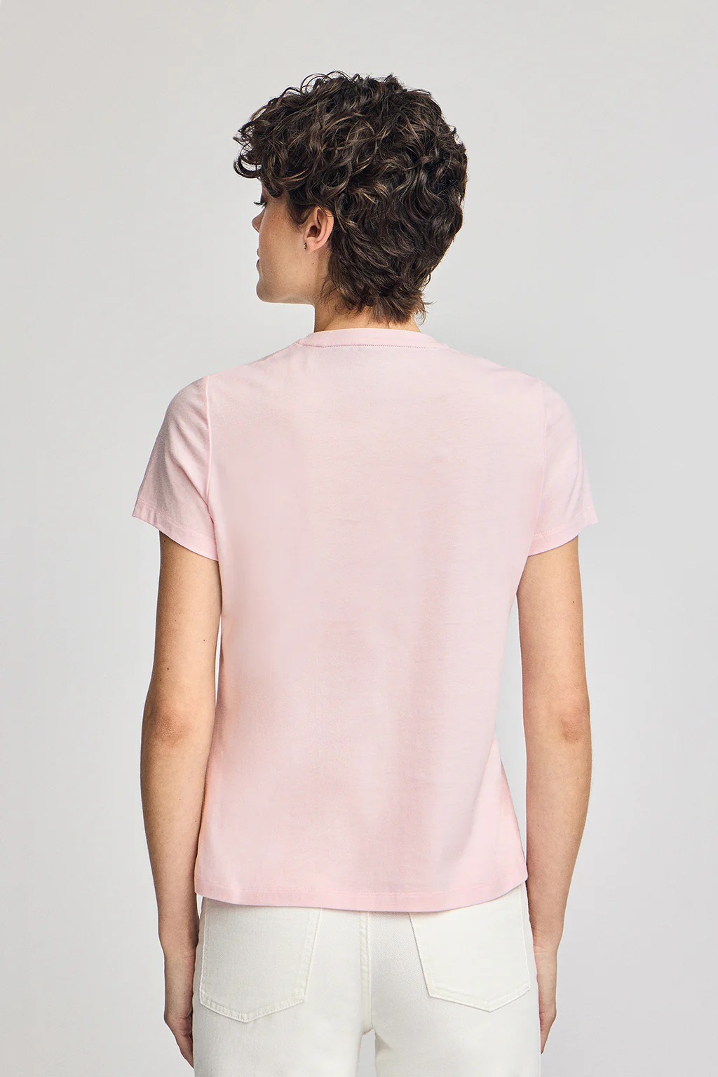 Camiseta básica rosa con logo engomado Polo Club - Image 5