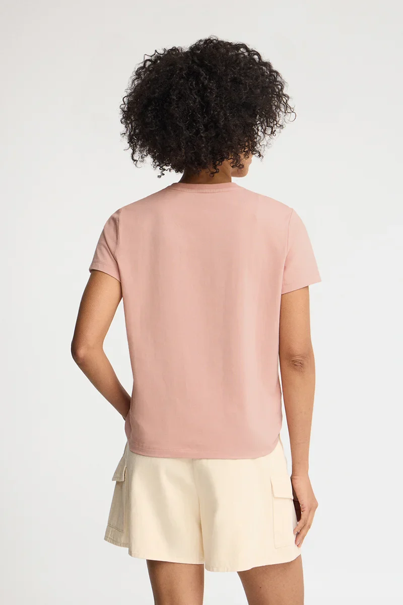 Camiseta rosa palo de corte slim con bordado Established 2012 Polo Club - Image 5