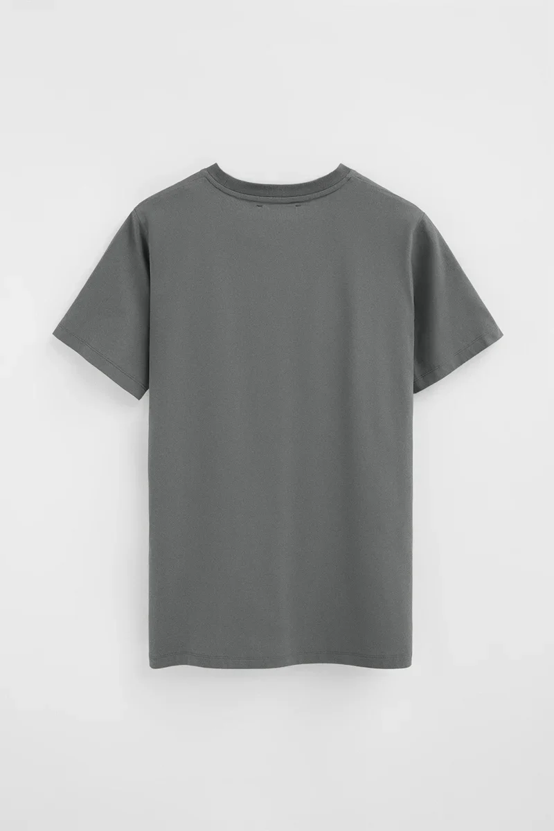 Camiseta color asfalto de manga corta con bordado Established 2012 Polo Club - Image 8