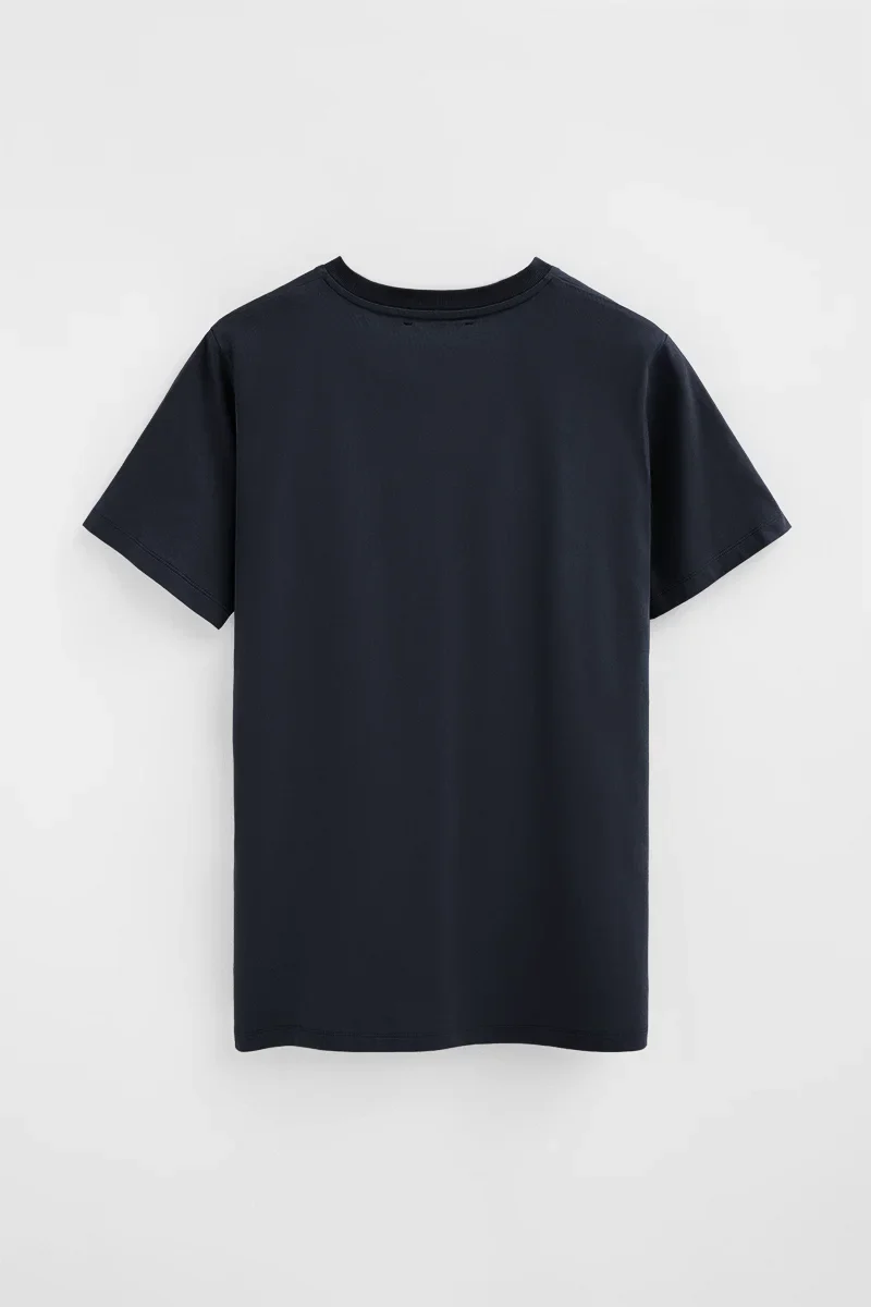 Camiseta azul marino de manga corta con bordado Established 2012 Polo Club - Image 8