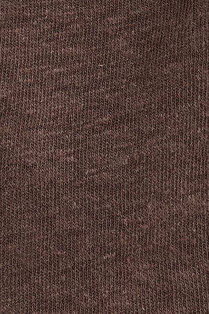 Camiseta color chocolate de manga larga en mezcla de lino con logo Polo Club - Image 11