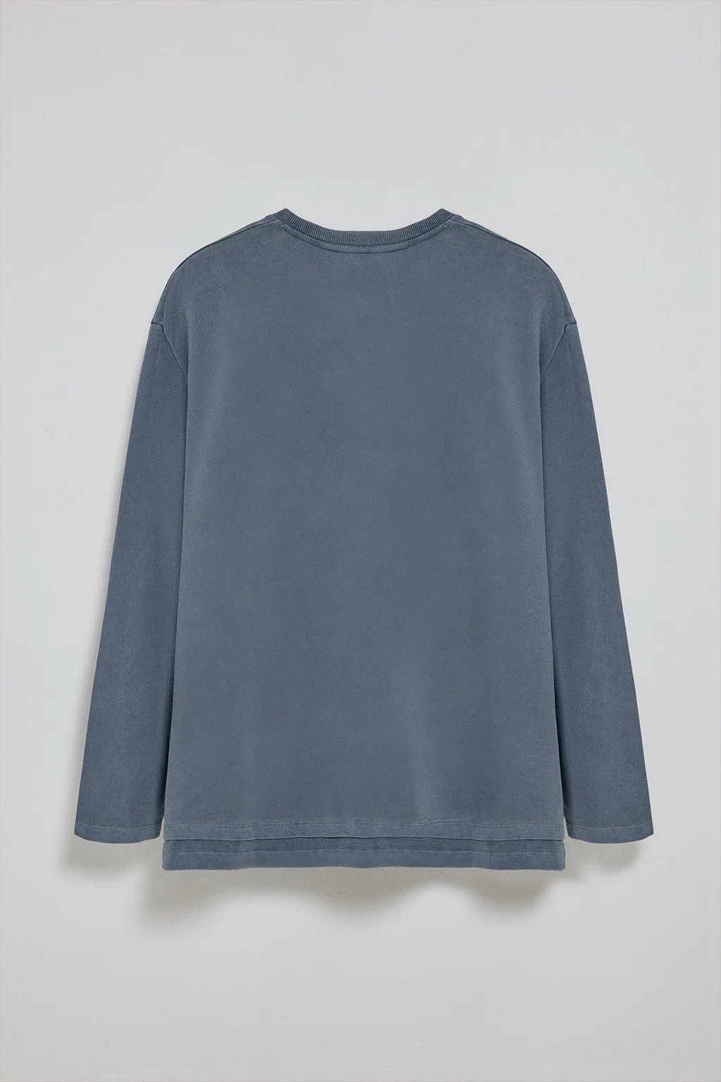 Camiseta de manga larga Hermes azul denim con logo engomado Polo Club - Image 9