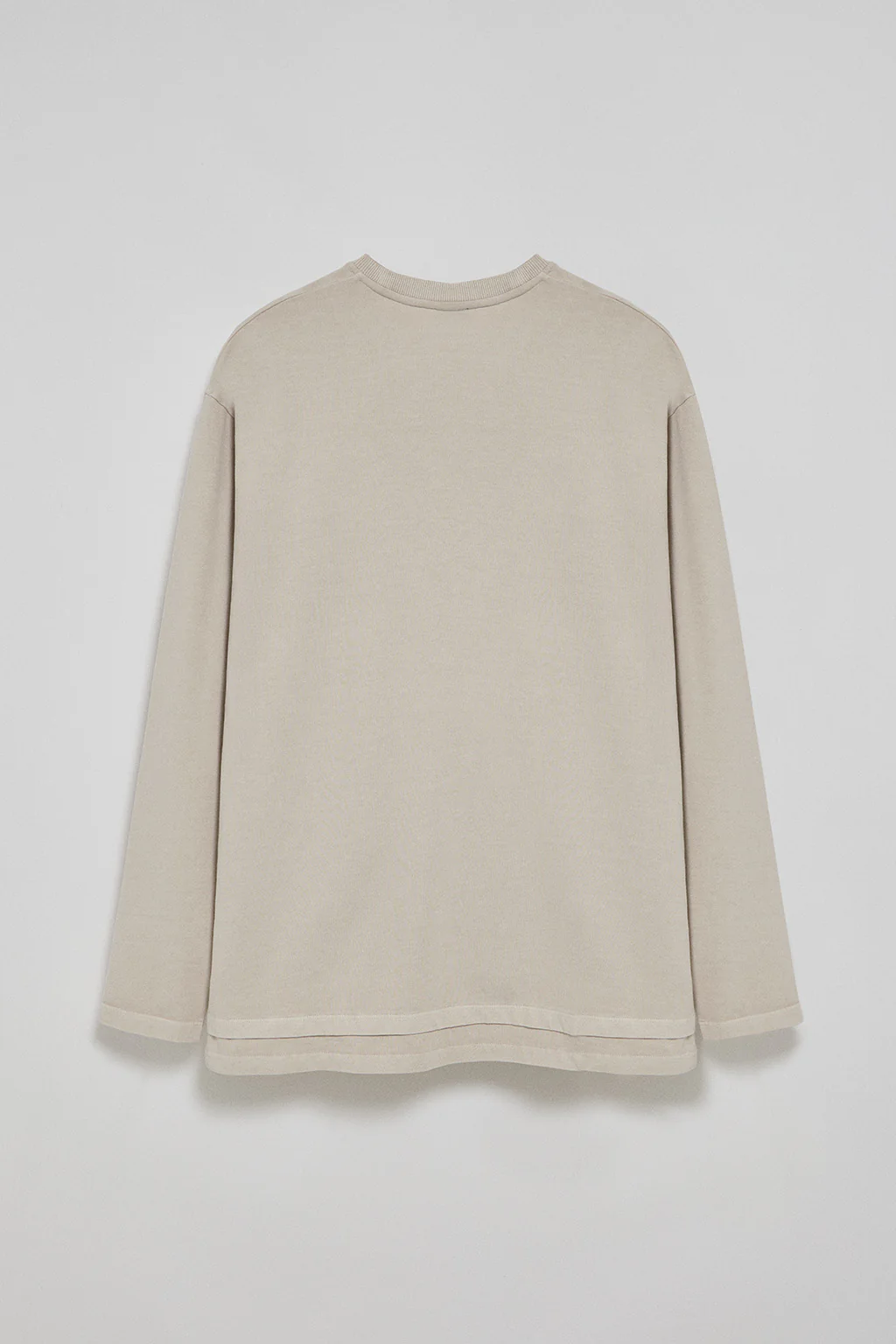 Camiseta de manga larga Hermes beige con logo engomado Polo Club - Image 9