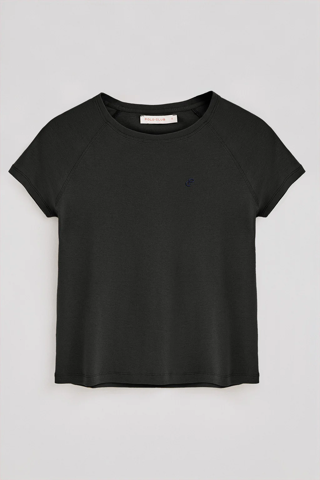 Camiseta negra Hesperia con monograma bordado - Image 6