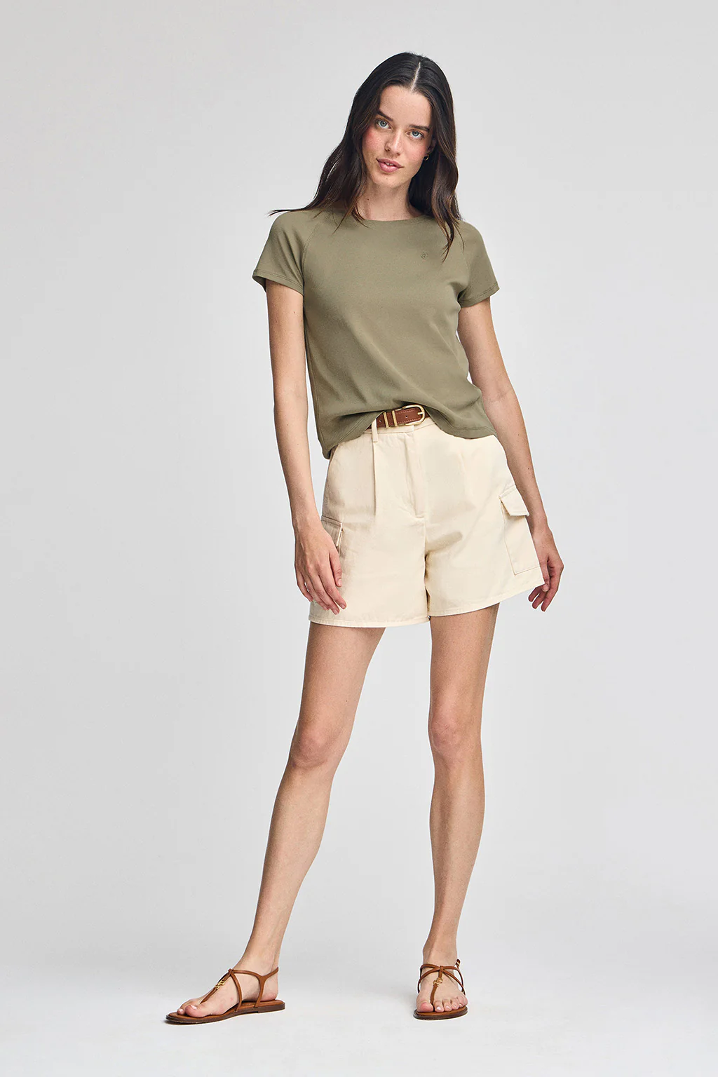 Camiseta verde Hesperia con monograma bordado - Image 4