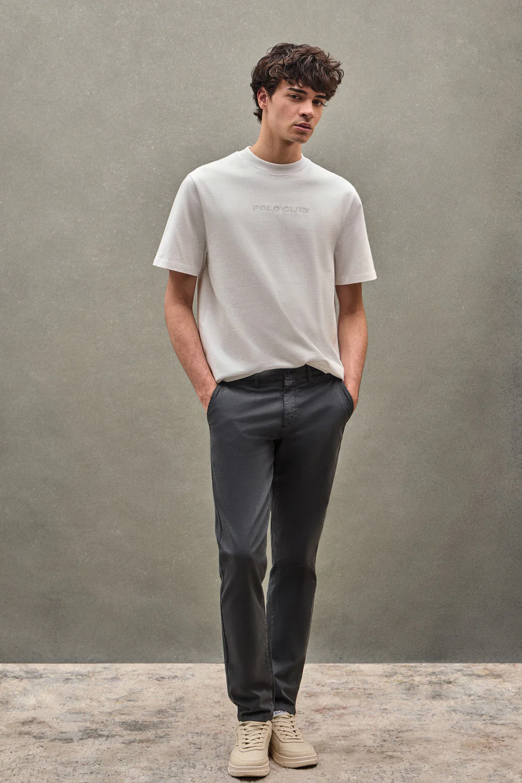 Camiseta JK blanca con logo contrastado Polo Club - Image 2