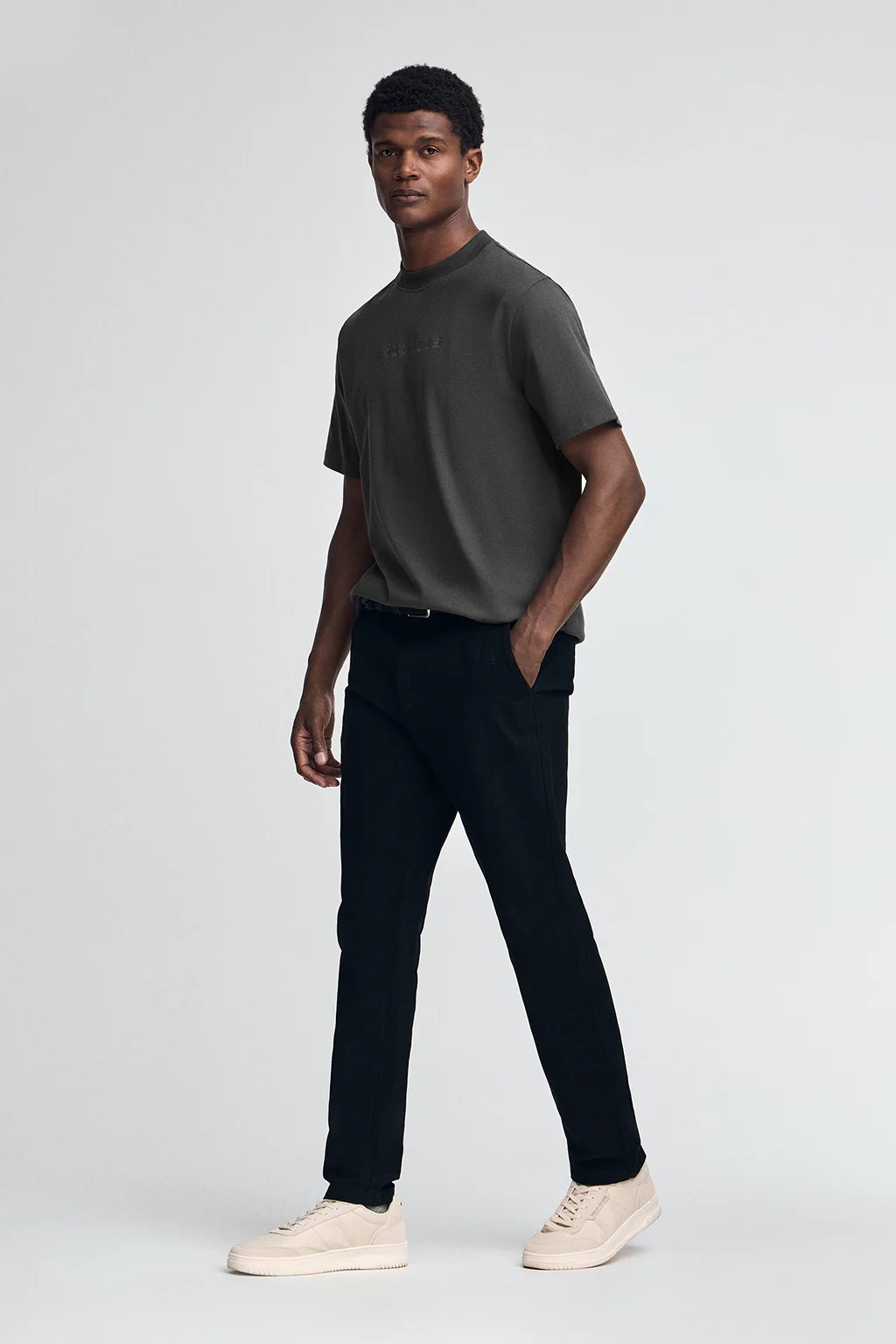 Camiseta JK gris oscuro con logo contrastado Polo Club - Image 3