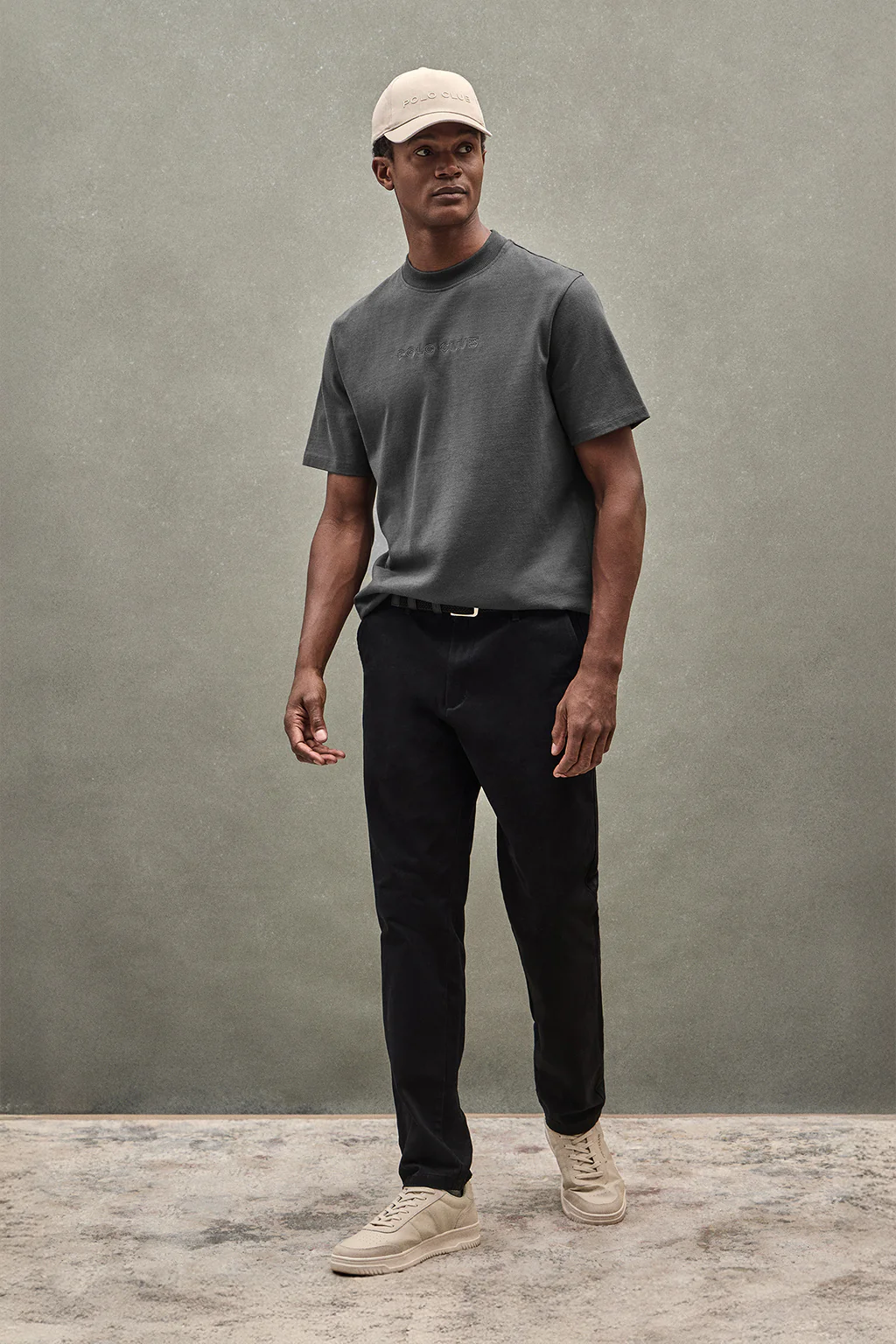 Camiseta JK gris oscuro con logo contrastado Polo Club - Image 5