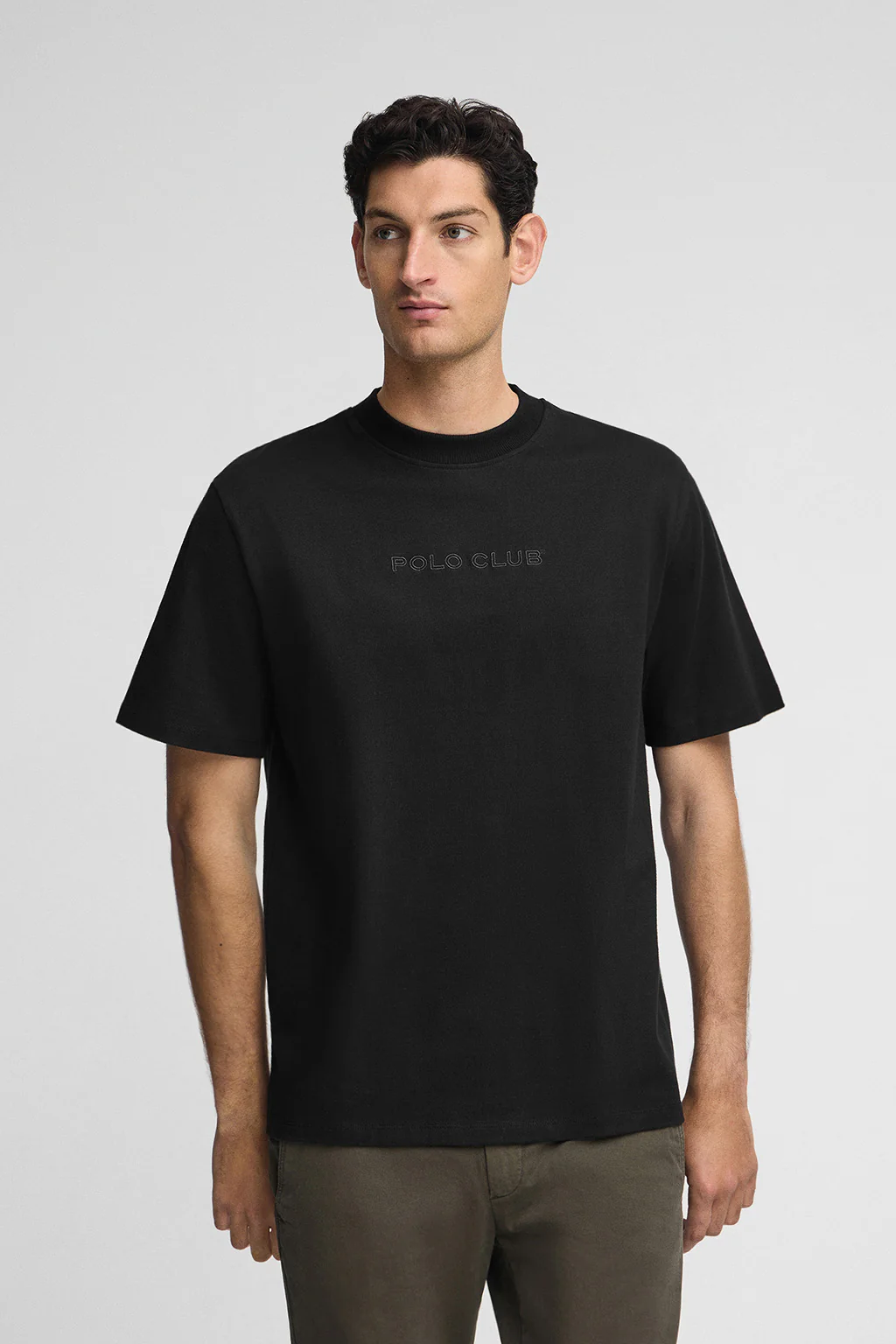 Camiseta JK negra con logo contrastado Polo Club