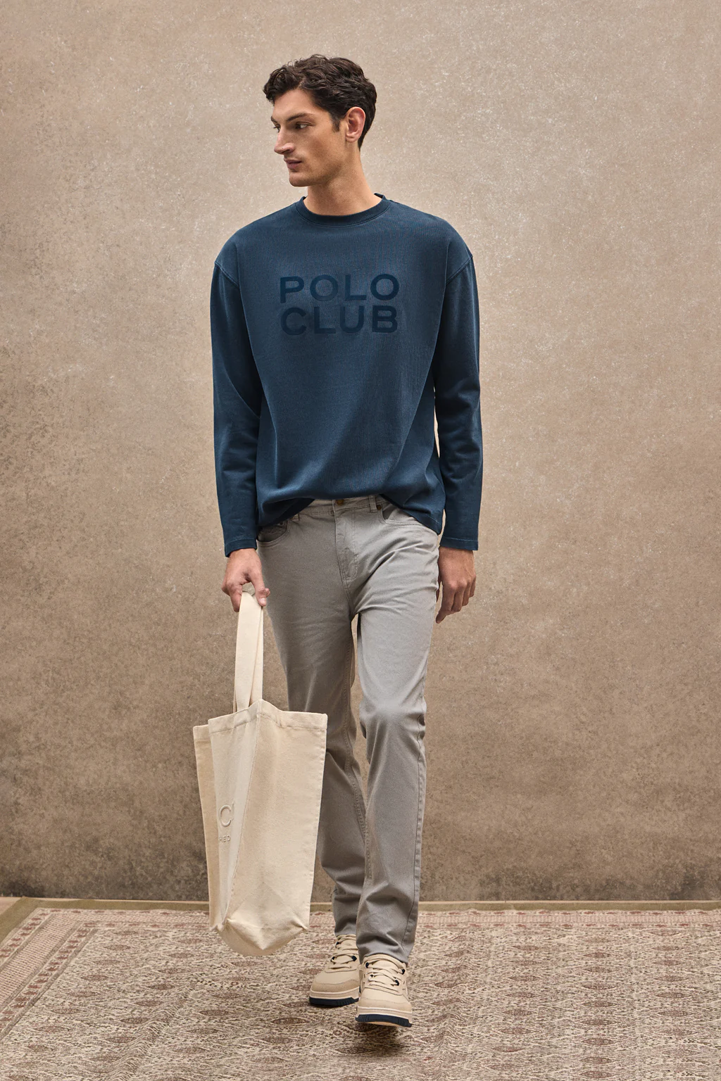 Camiseta Karat azul marino con logo Polo Club