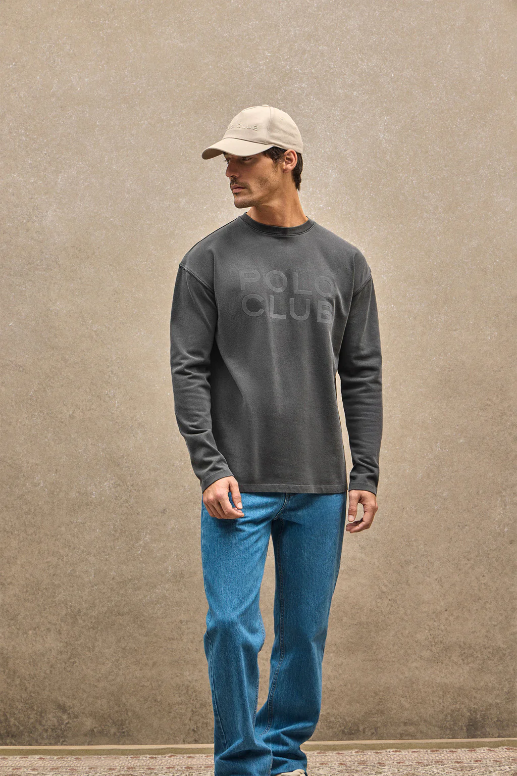 Camiseta Karat gris oscuro con logo Polo Club - Image 2