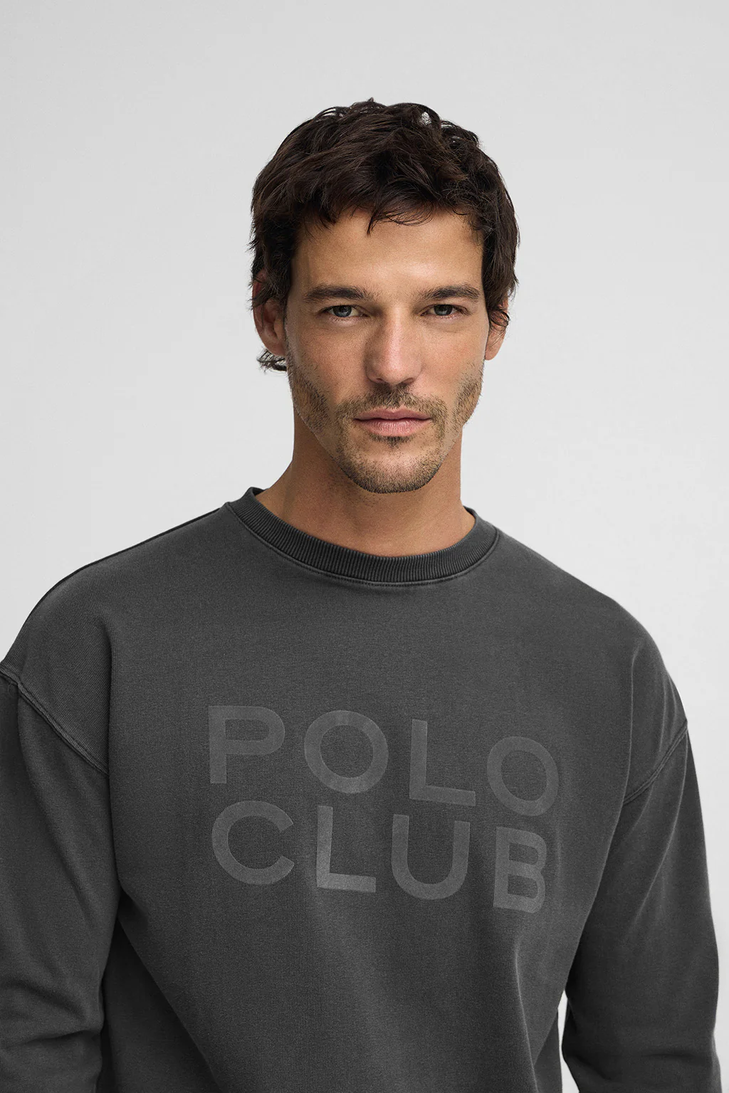 Camiseta Karat gris oscuro con logo Polo Club - Image 3