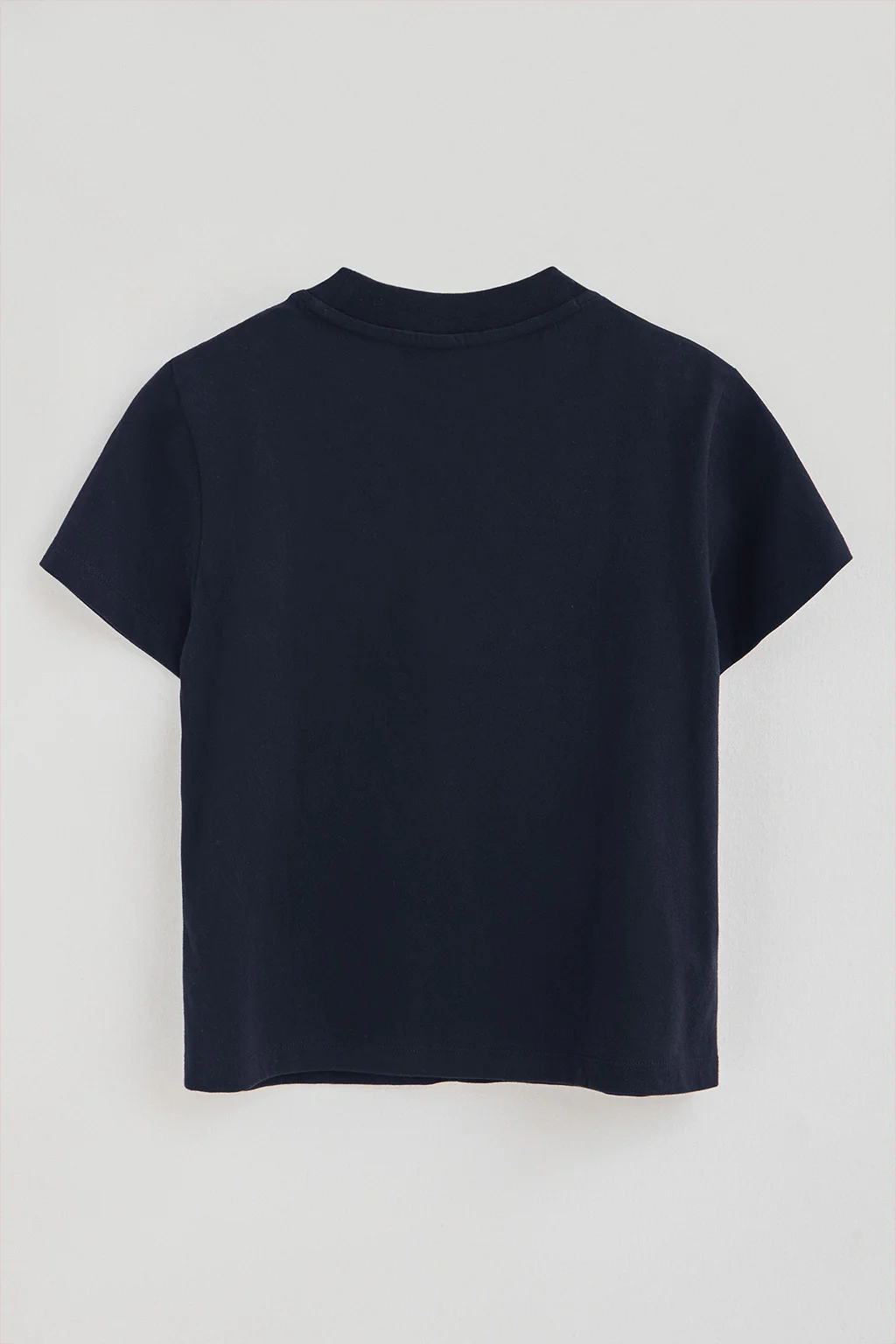 Camiseta azul marino de manga corta y corte boxy con logotipo brillantes Polo Club - Image 8