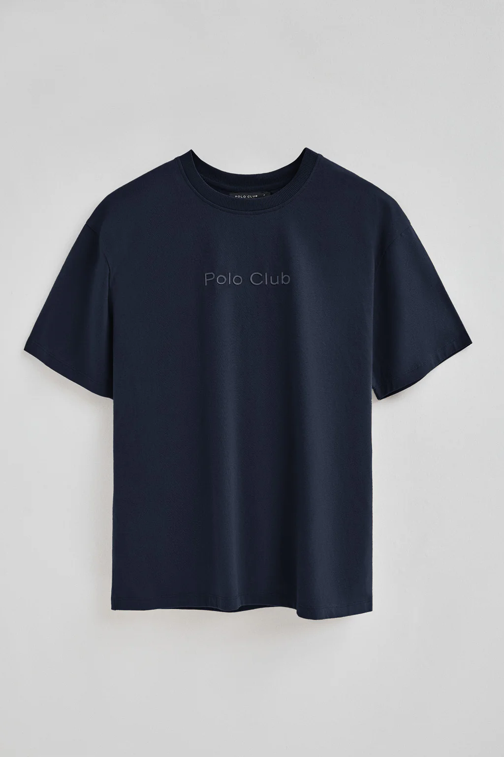 Camiseta azul marino de manga corta y logo engomado Polo Club - Image 8