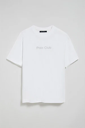 Camiseta blanca de manga corta y cuello redondo con logotipo Polo Club - Image 7