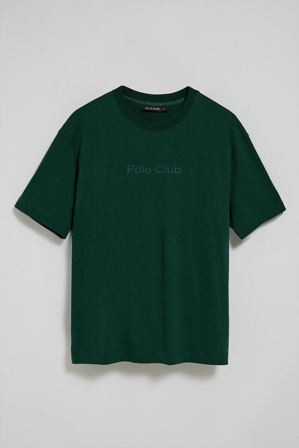Camiseta verde esmeralda de manga corta y cuello redondo con logotipo Polo Club - Image 7