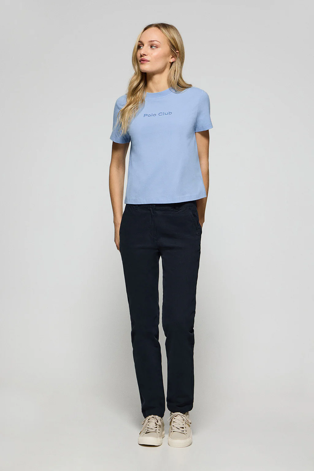 Camiseta Tori color azul agua con logo Minimal Combo Polo Club - Image 3