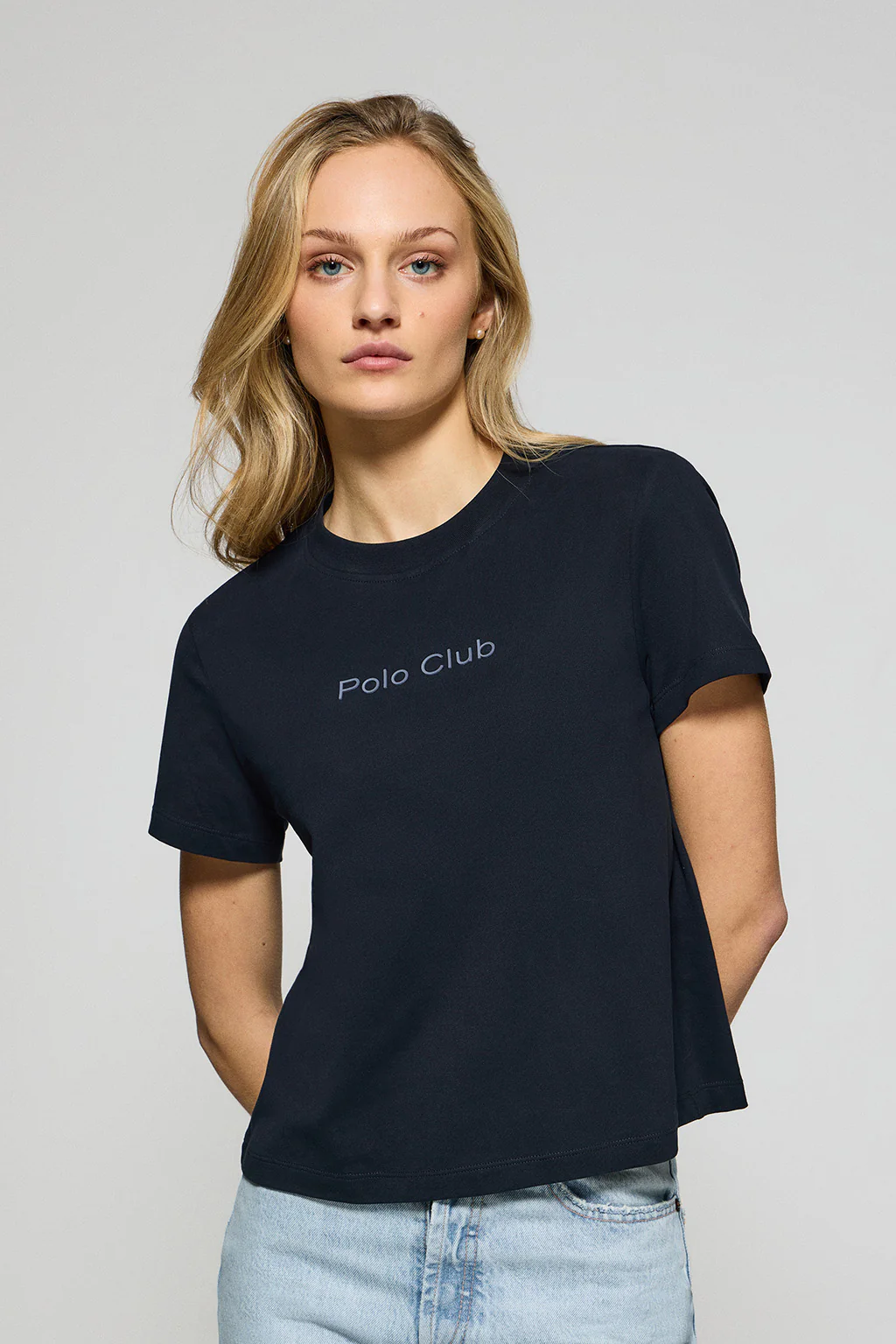 Camiseta Tori azul marino con logo Minimal Combo Polo Club