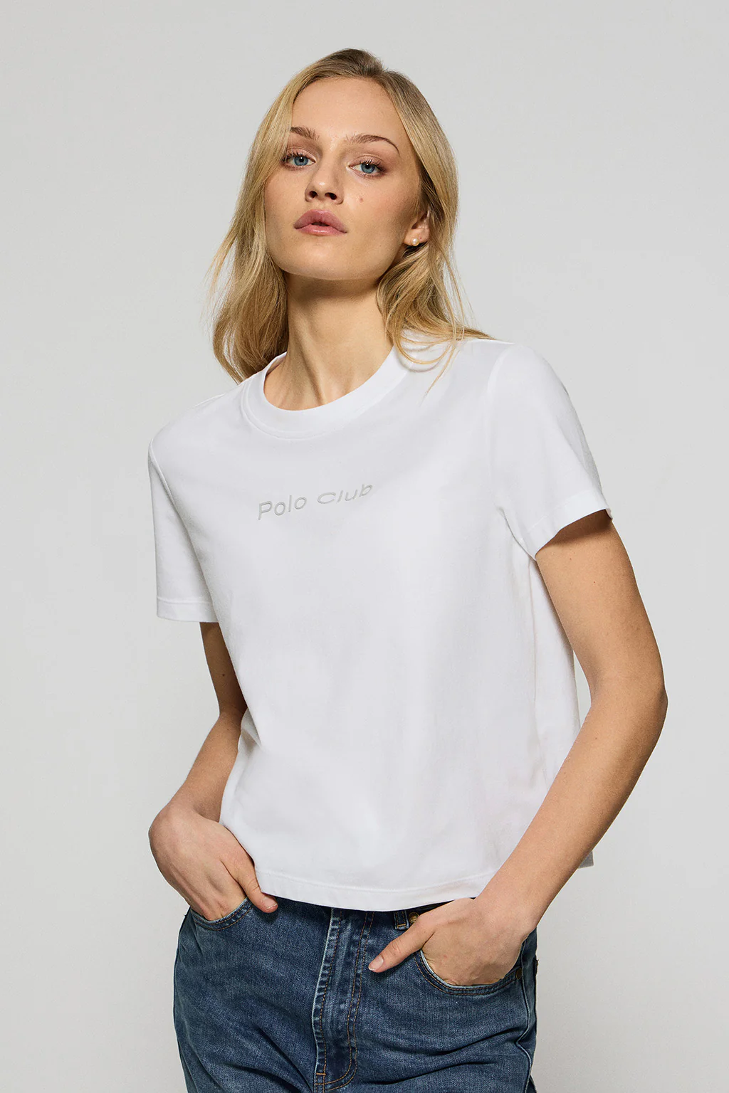 Camiseta Tori blanca con logo Minimal Combo Polo Club - Image 2