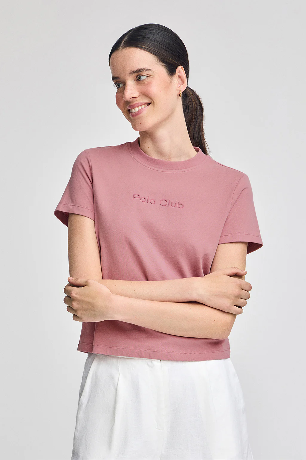Camiseta Tori rosa empovaldo con logo Minimal Combo Polo Club - Image 3