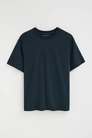 Camiseta azul marino de corte relajado con logo engomado Polo Club - Image 10
