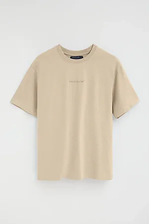 Camiseta beige de corte relajado con logo engomado Polo Club - Image 10