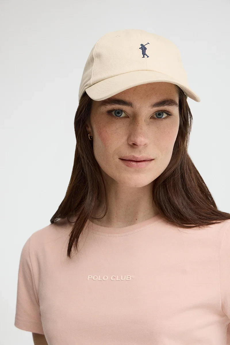 Camiseta rosa palo de manga corta y corte recto con logo engomado Polo Club - Image 3
