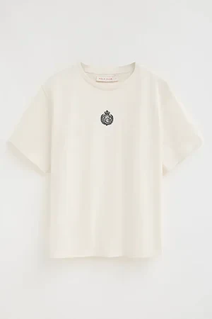 Camiseta color crudo de manga corta con bordado náutico Polo Club - Image 10