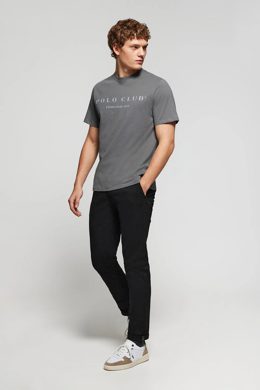 Camiseta básica asfalto con print icónico Polo Club - Image 3