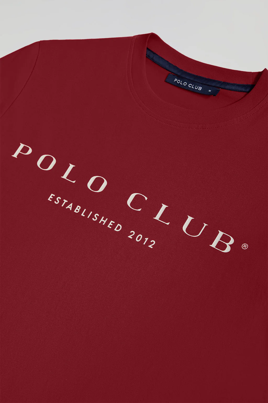 Camiseta básica granate con print icónico Polo Club - Image 6