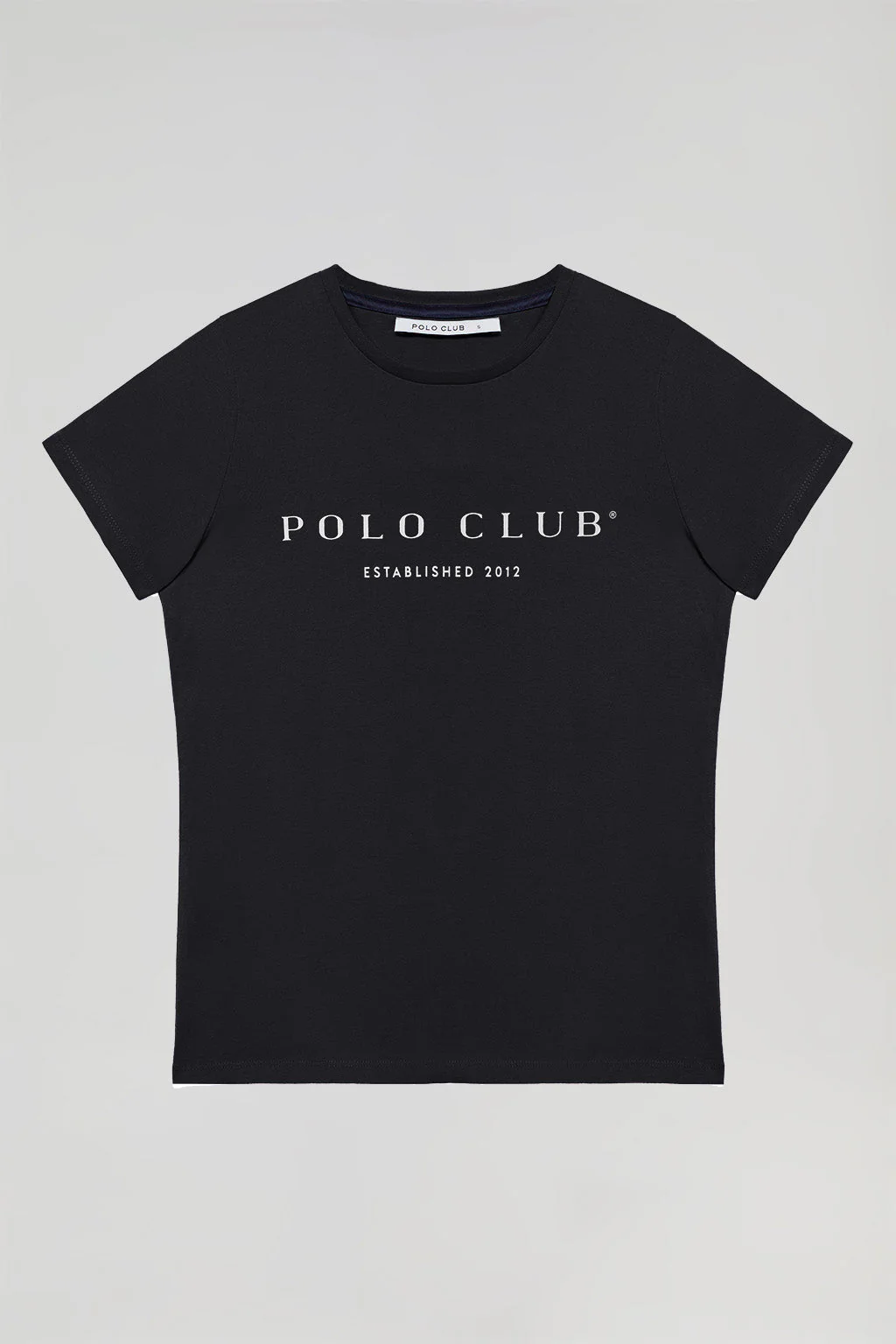 Camiseta negra con print icónico Polo Club - Image 8