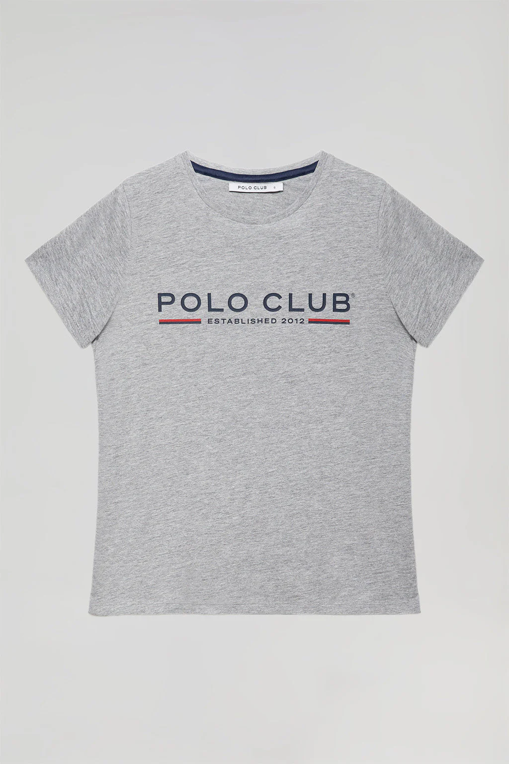 Camiseta básica gris vigoré con print icónico en el pecho - Image 6