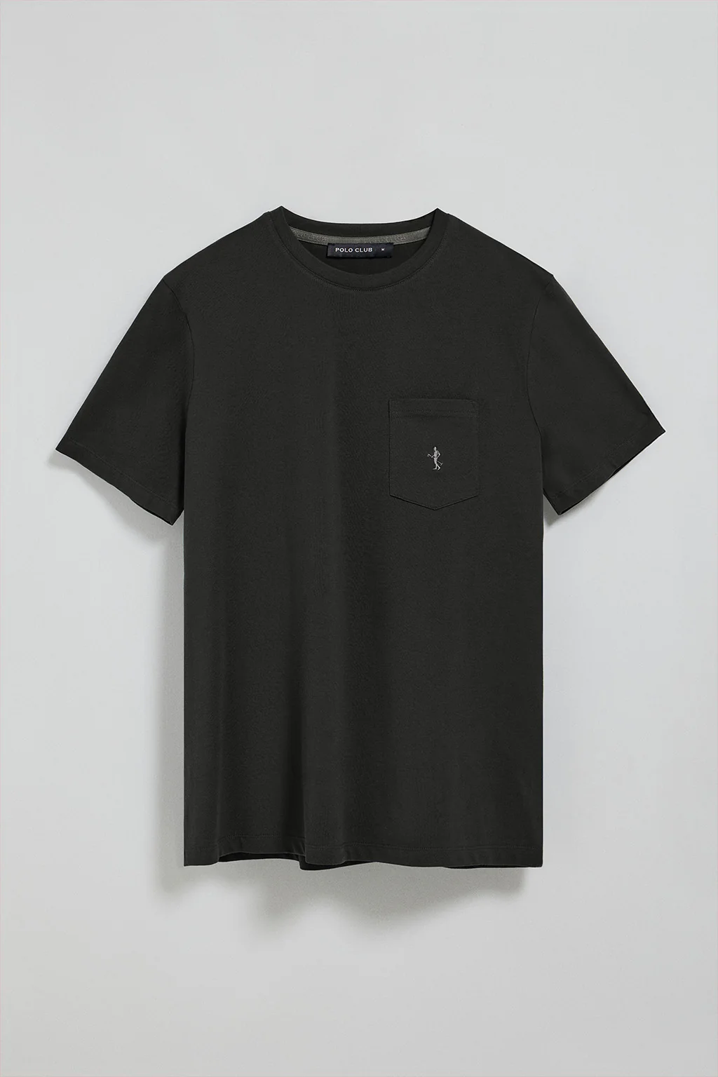 Camiseta negra de manga corta con bolsillo y bordado Rigby Best - Image 8