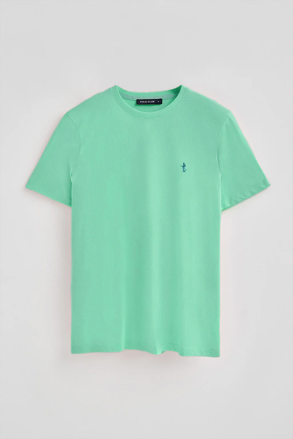 Camiseta aguamarina básica de cuello redondo y bordado Rigby Best - Image 5