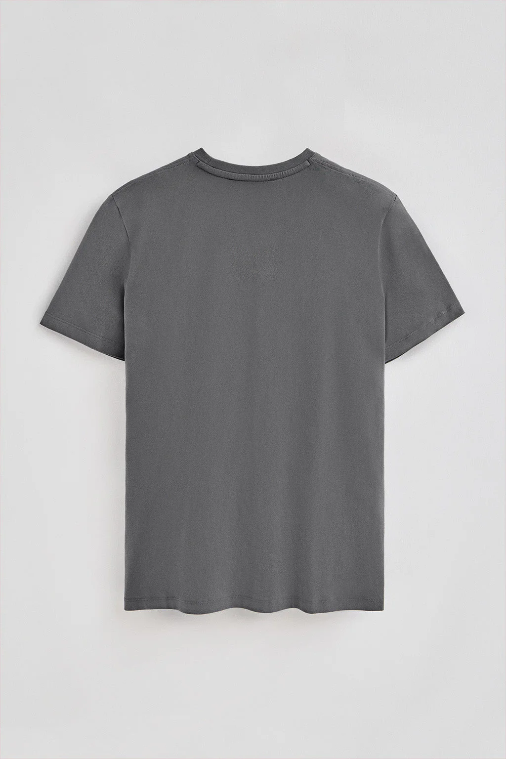 Camiseta color asfalto de manga corta y cuello de pico con bordado Rigby Best - Image 7
