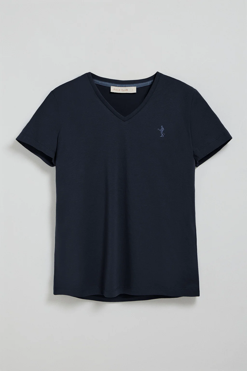 Camiseta azul marino de escote en pico y bordado Rigby Best - Image 8