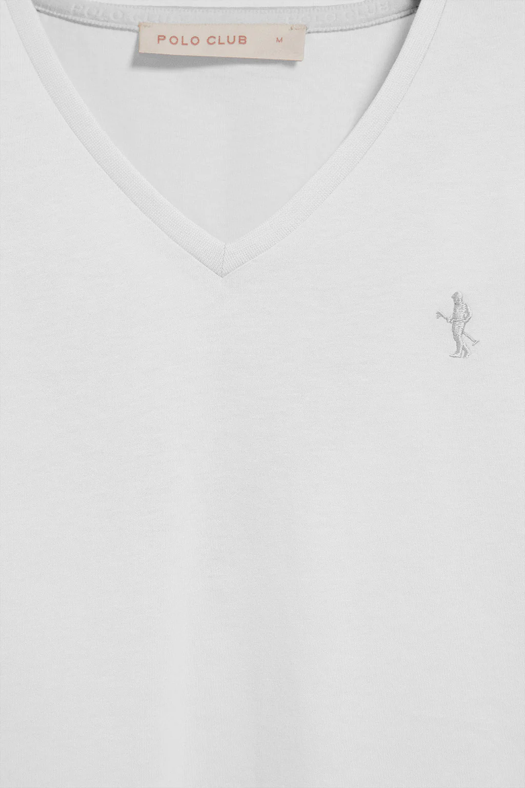 Camiseta blanca de escote en pico y bordado Rigby Best - Image 6