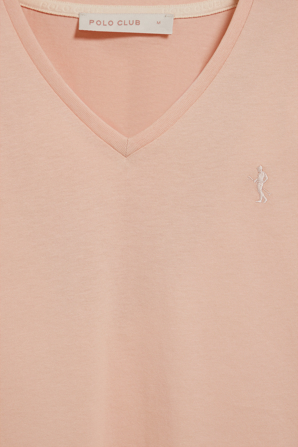 Camiseta color maquillaje de escote en pico y bordado Rigby Best - Image 6