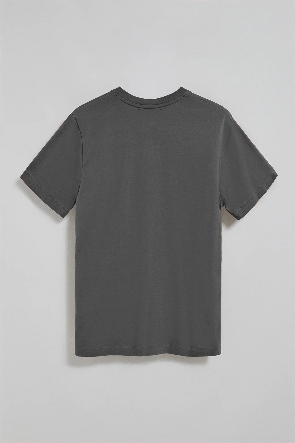 Camiseta gris asfalto con cuello de pico y logo bordado Rigby Go - Image 5