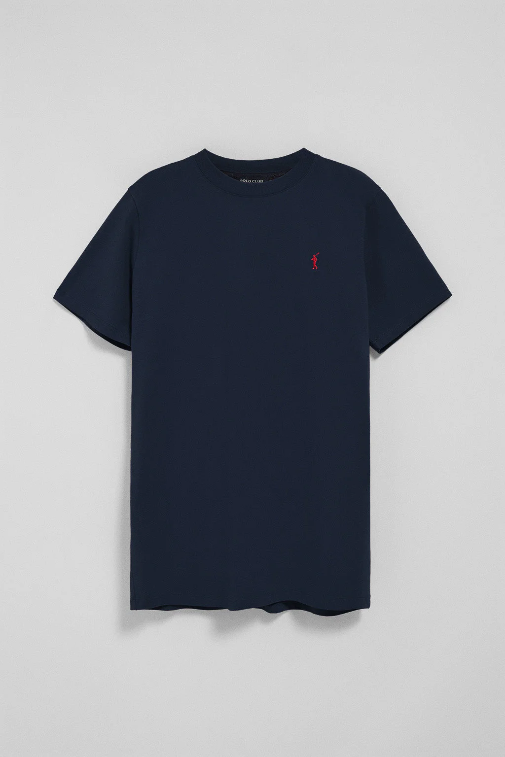 Camiseta azul marino con cuello redondo y logo bordado Rigby Go - Image 8