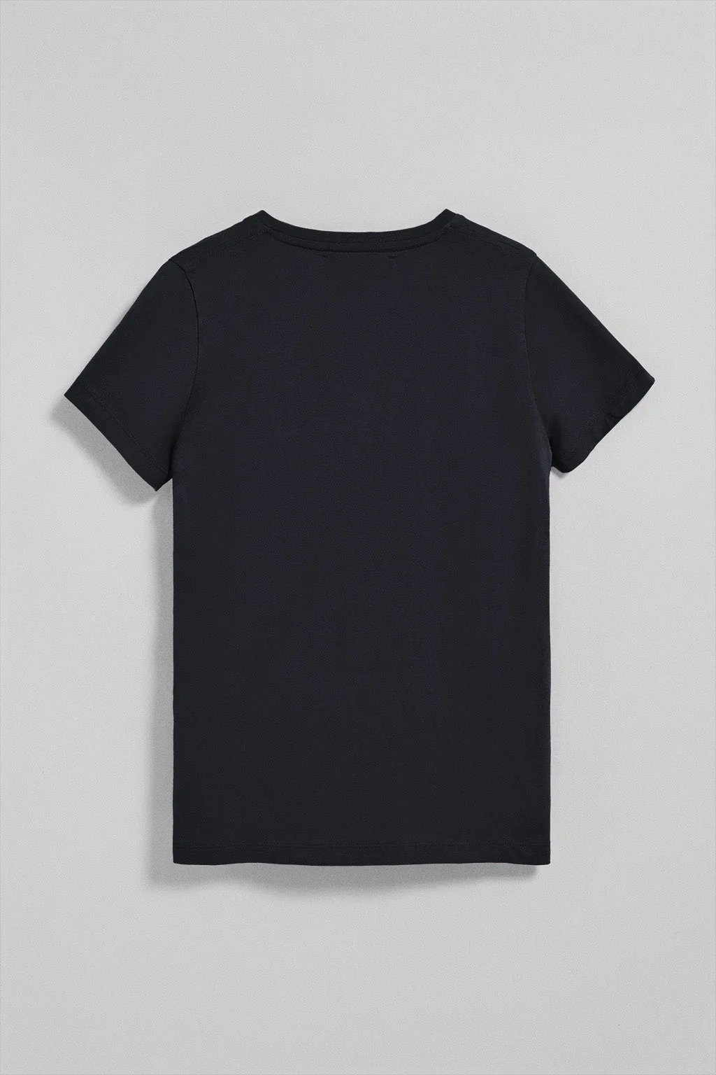 Camiseta azul marino de cuello de pico y manga corta con bordado Rigby Go - Image 7
