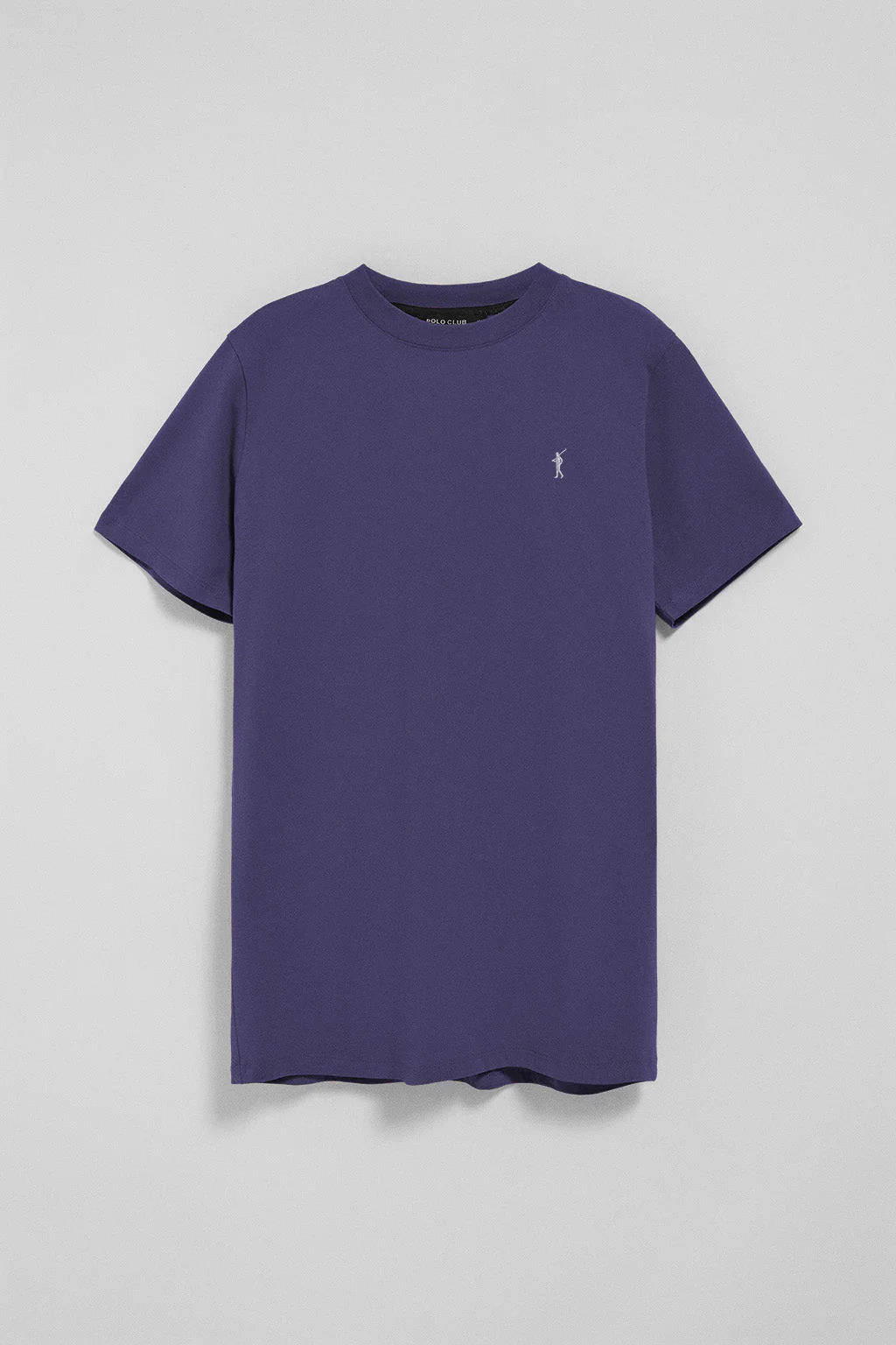Camiseta azul con cuello redondo y logo bordado Rigby Go - Image 8