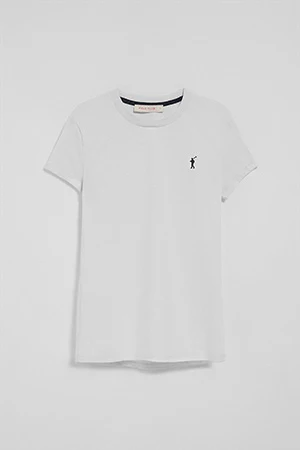 Camiseta blanca de manga corta con logo bordado Rigby Go - Image 9
