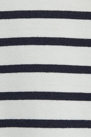 Camiseta de rayas color crudo y azul marino de corte holgado con logo Rigby Go - Image 11