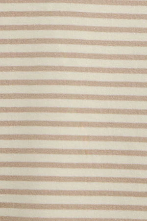 Camiseta a rayas color crudo y marrón claro de corte regular con bordado Rigby Go - Image 11