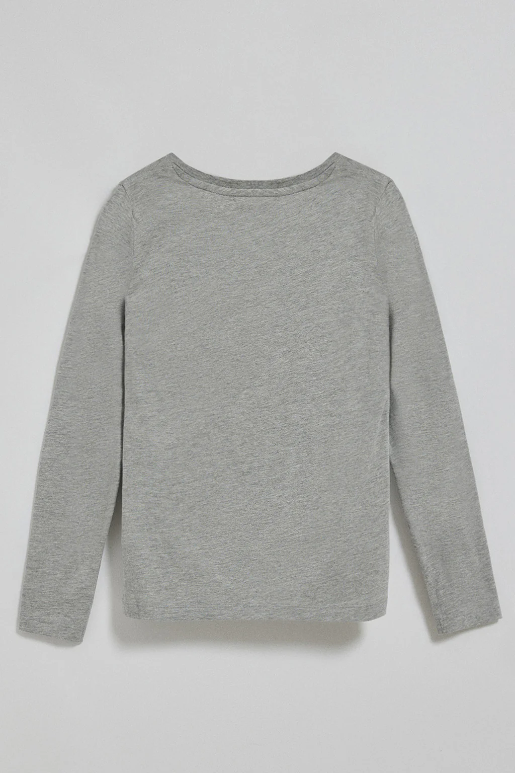 Camiseta básica de manga larga gris vigoré con logo Rigby Go - Image 9