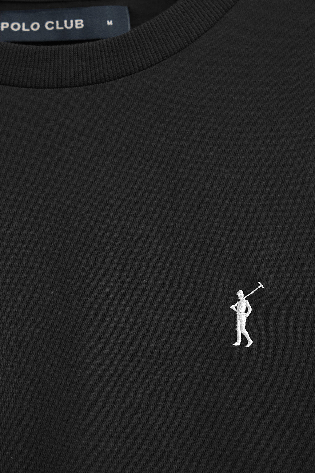 Camiseta negra de manga larga y logo bordado Rigby Go - Image 6