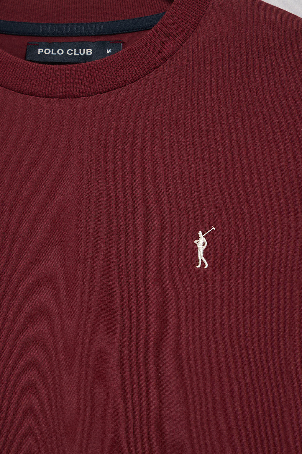 Camiseta granate de manga larga y bordado Rigby Go - Image 6