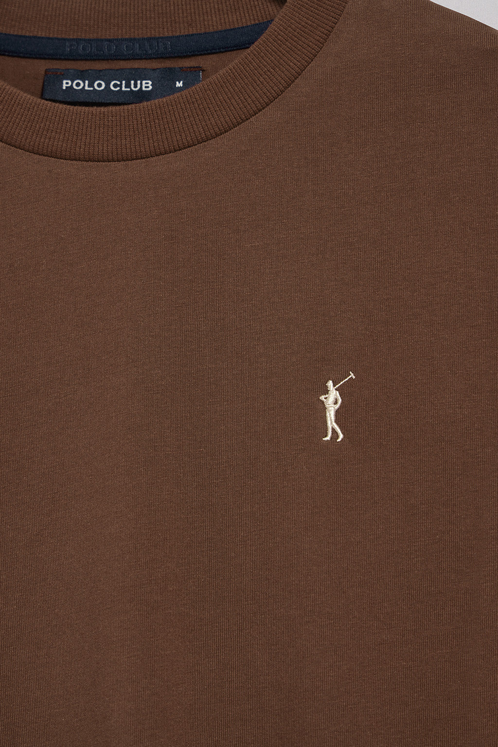 Camiseta marrón de manga larga y bordado Rigby Go - Image 6